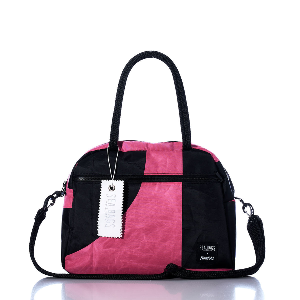 Vintage Pink and Black Essential Weekender Travel Bag