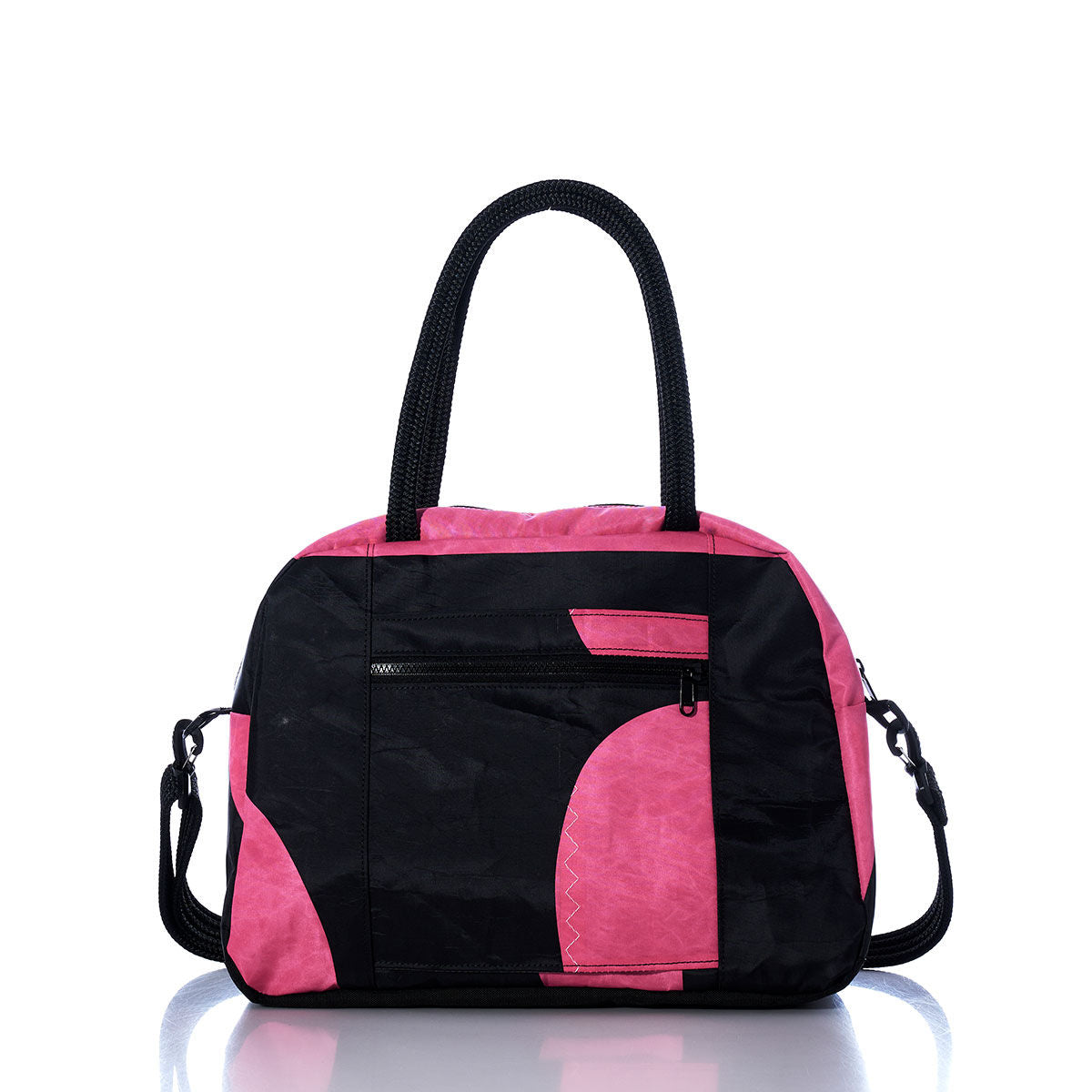 Vintage Pink and Black Essential Weekender Travel Bag Alternate View