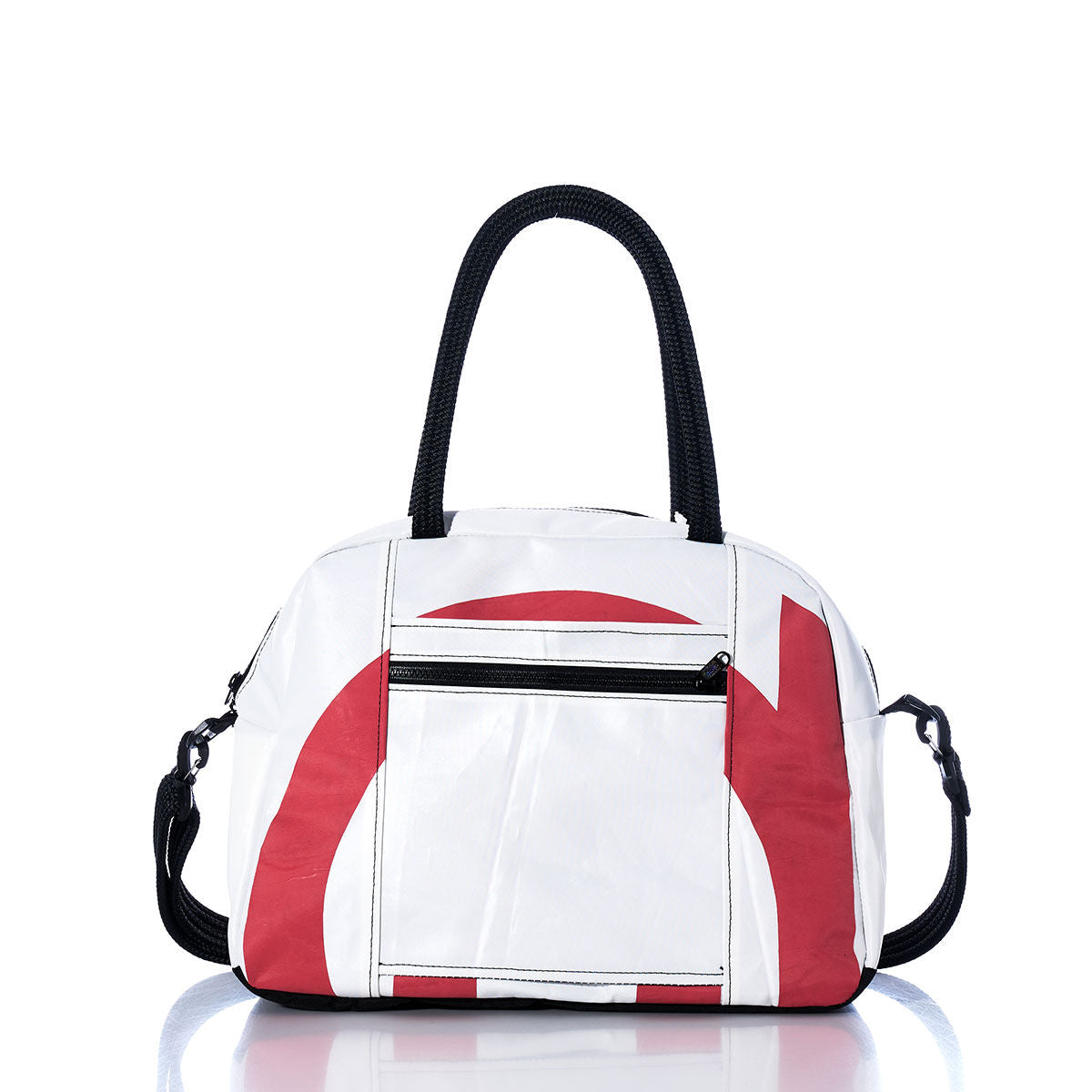 Vintage Red and White Essential Weekender Travel Bag Alternate View