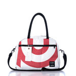 Vintage Red and White Essential Weekender Travel Bag