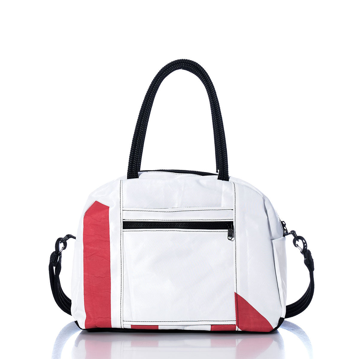 Vintage Red and White Essential Weekender Travel Bag Alternate View