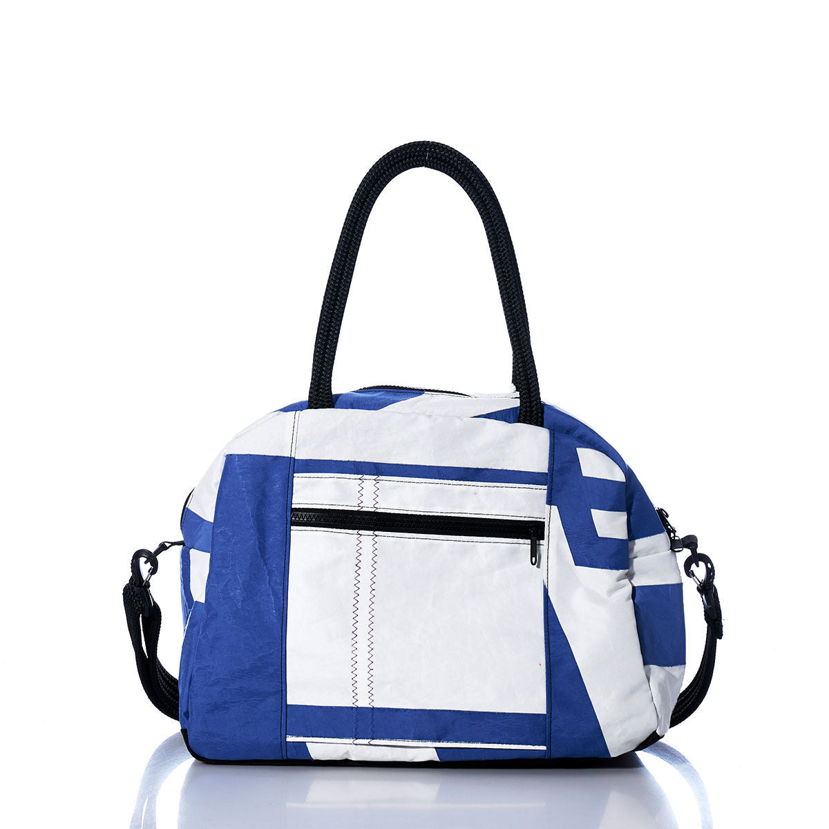Vintage Blue and White Essential Weekender Travel Bag Alternate View